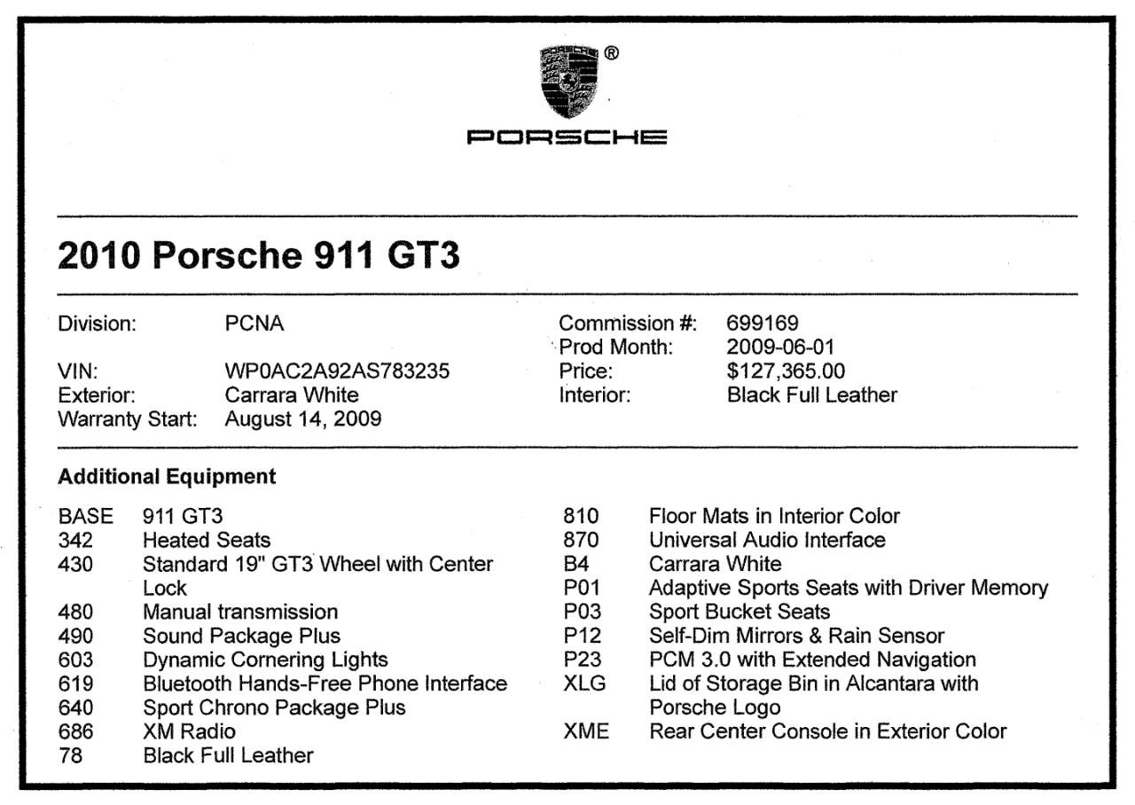 Used 2010 Porsche 911 GT3 RWD image 3