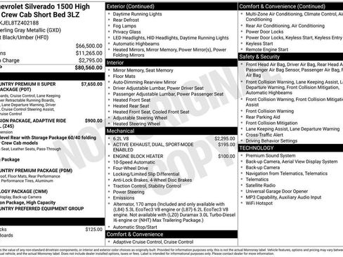 New 2026 Chevrolet Silverado 1500 High Country AWD/4WD image 5