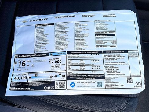 New 2026 Chevrolet Suburban LS image 14