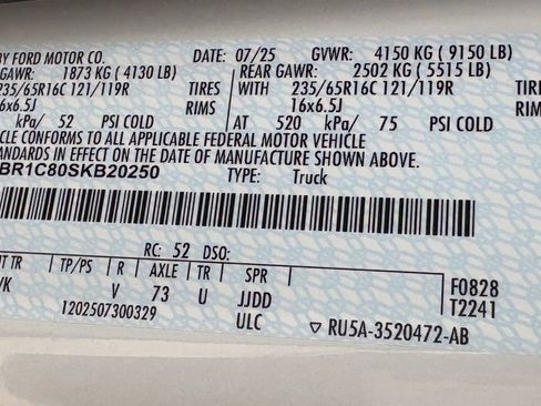 New 2025 Ford Transit 250 148 Medium Roof w/ Load Area Protection Package image 54