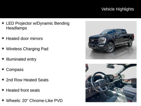 Certified 2023 Ford F150 Lariat w/ Equipment Group 502A High AWD/4WD image 31