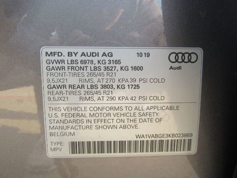 Used 2019 Audi e-tron Prestige w/ Prestige Package image 63