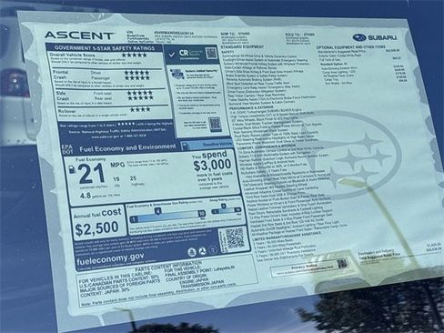 New 2025 Subaru Ascent Bronze Edition image 32