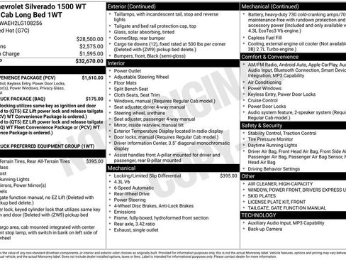 Used 2020 Chevrolet Silverado 1500 W/T w/ WT Convenience Package image 1