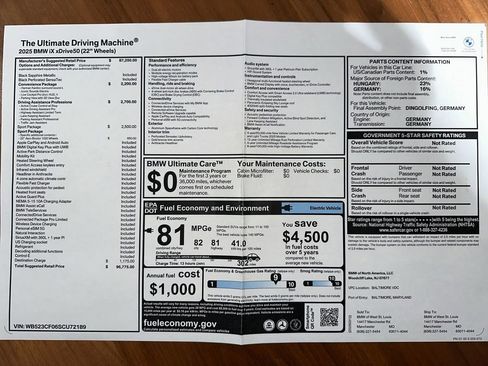 Used 2025 BMW iX xDrive50 AWD/4WD image 11