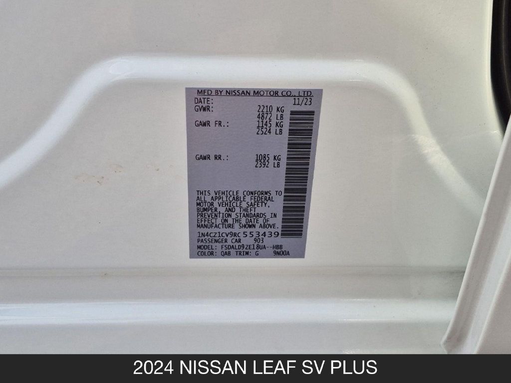 Certified 2024 Nissan Leaf SV Plus FWD image 25