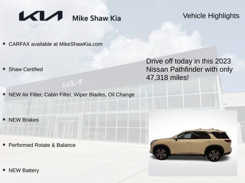 Used 2023 Nissan Pathfinder Platinum FWD image 9