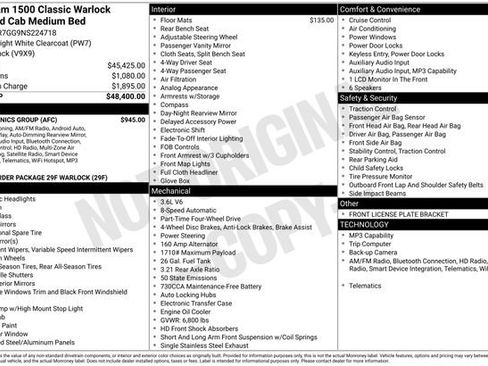 Used 2022 RAM 1500 Classic Warlock w/ Electronics Group image 15