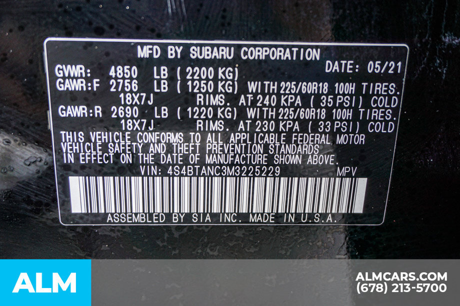 Used 2021 Subaru Outback Limited w/ Popular Package #2 AWD/4WD image 59