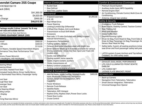 Used 2016 Chevrolet Camaro SS image 26