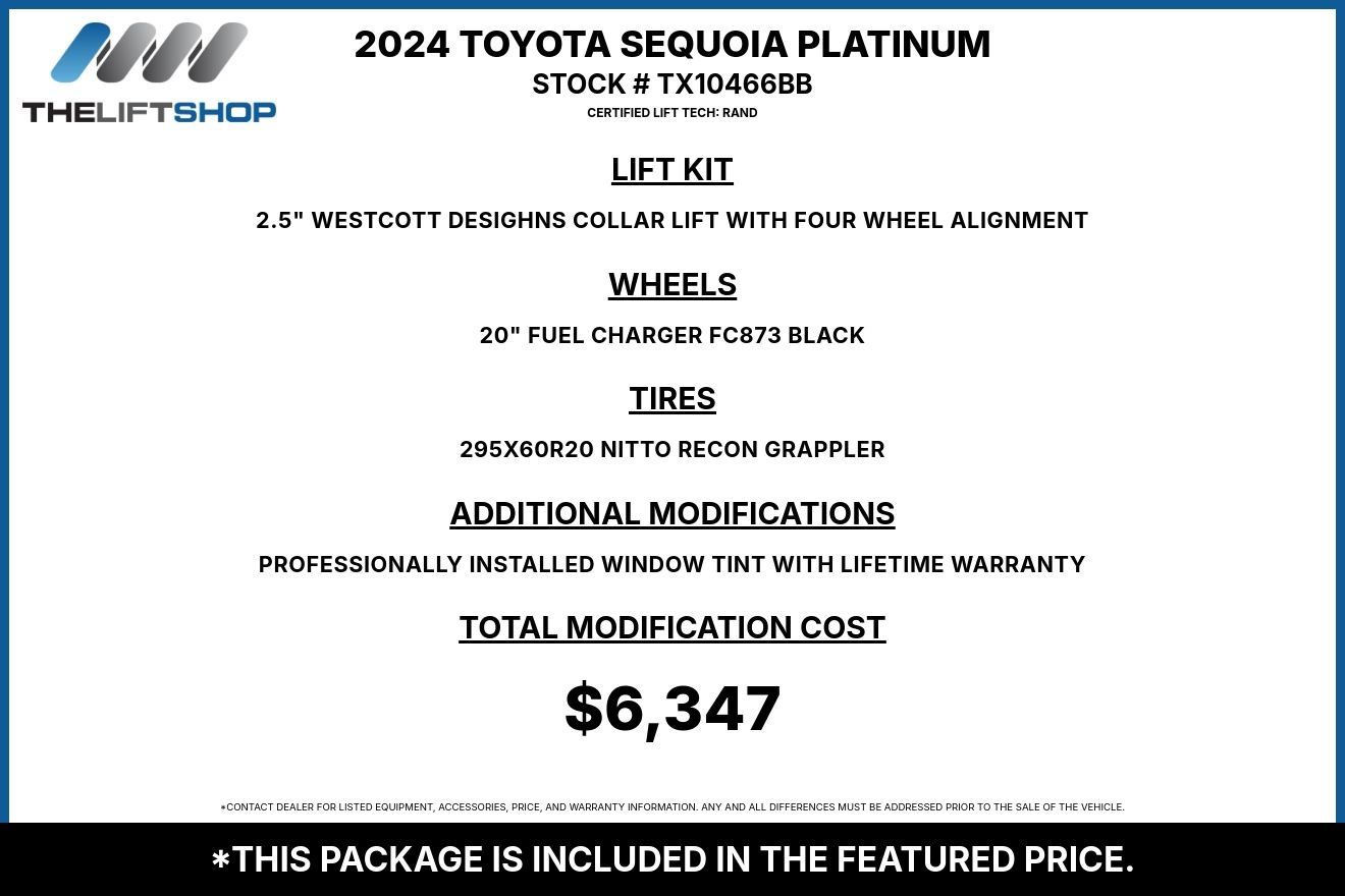 Used 2024 Toyota Sequoia Platinum AWD/4WD image 2