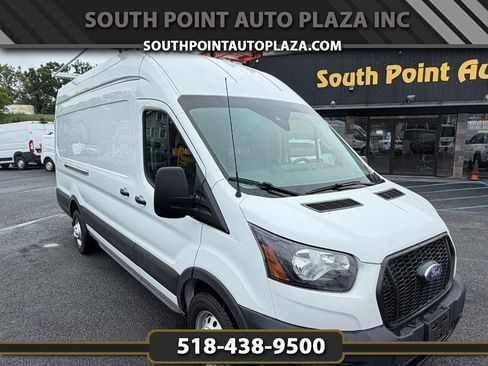 Used 2023 Ford Transit 350 148 High Roof Extended w/ Fleet Safety Package RWD image 1