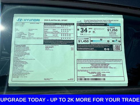 New 2026 Hyundai Elantra Sport FWD image 15