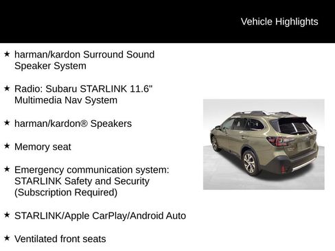Used 2021 Subaru Outback Touring w/ Popular Package #2 AWD/4WD image 5