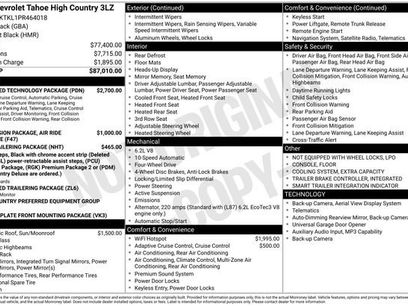 Used 2023 Chevrolet Tahoe High Country w/ Advanced Technology Package