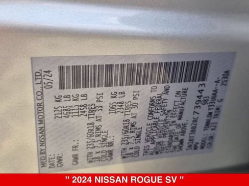 Certified 2024 Nissan Rogue SV w/ SV Premium Package AWD/4WD image 42