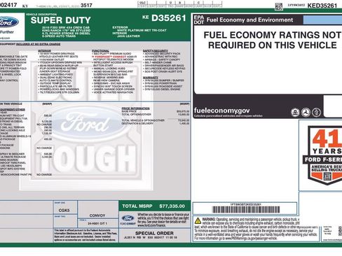 Used 2019 Ford F350 King Ranch w/ King Ranch Ultimate Package image 6