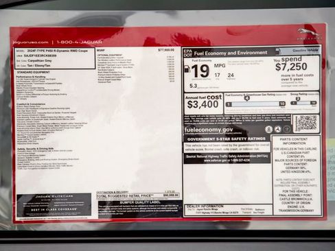 New 2024 Jaguar F-TYPE R-Dynamic image 34