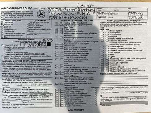 Used 2022 Ford F250 Lariat w/ Tremor Off-Road Package image 10