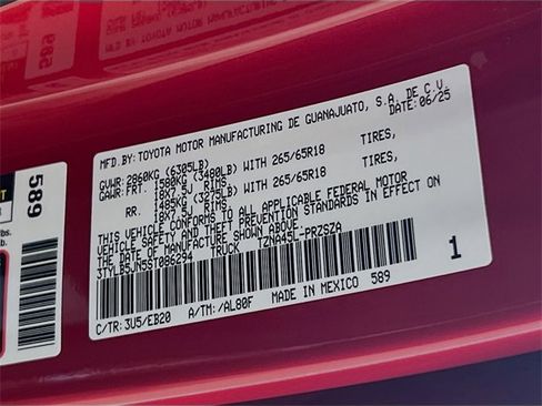 New 2025 Toyota Tacoma Limited image 37