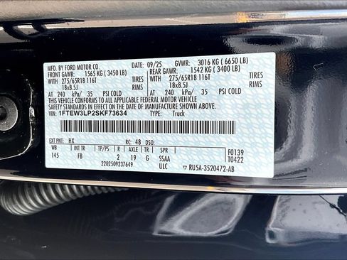Used 2025 Ford F150 XLT w/ Equipment Group 302A MID AWD/4WD image 34