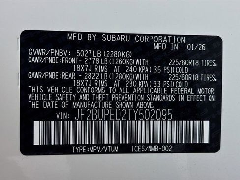 New 2026 Subaru Outback Touring image 33