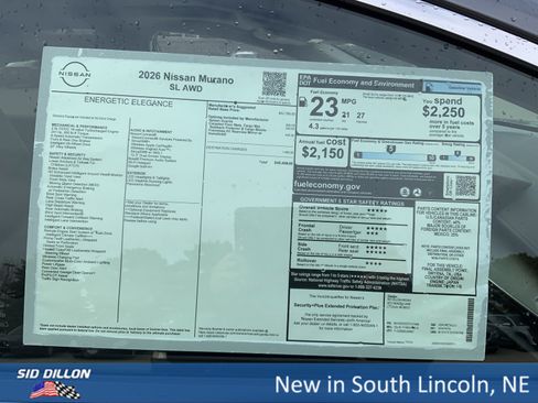 New 2026 Nissan Murano SL image 13