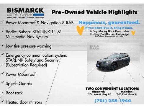 Used 2021 Subaru Outback Onyx Edition XT AWD/4WD image 5