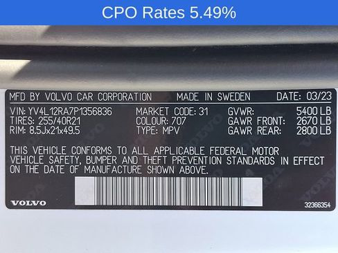 Certified 2023 Volvo XC60 B5 Ultimate w/ Climate Package AWD/4WD image 30