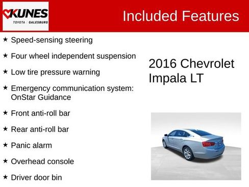 Used 2016 Chevrolet Impala LT w/ Convenience Package FWD image 3