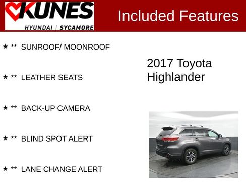 Used 2017 Toyota Highlander AWD V6 image 2