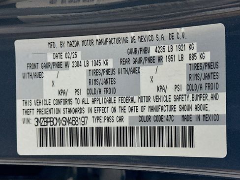 Used 2025 MAZDA MAZDA3 s image 12