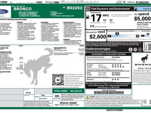 Certified 2023 Ford Bronco Wildtrak AWD/4WD image 32