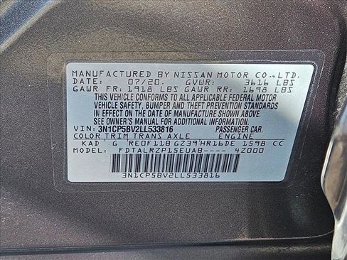 Used 2020 Nissan Kicks S FWD image 16