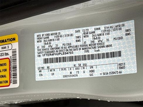 Certified 2023 Ford Ranger XLT w/ Equipment Group 301A Mid image 23