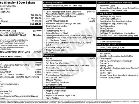 New 2026 Jeep Wrangler Unlimited Sahara w/ Whitecap Package AWD/4WD image 40