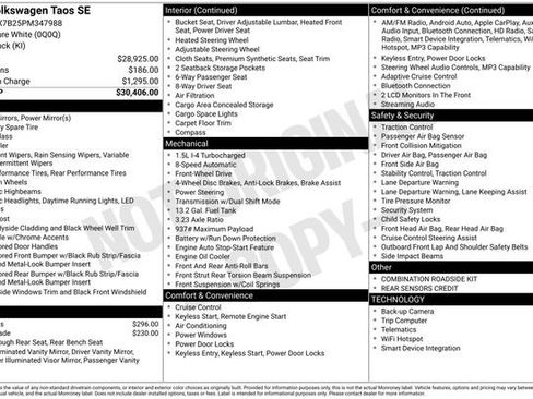 Used 2023 Volkswagen Taos SE image 36