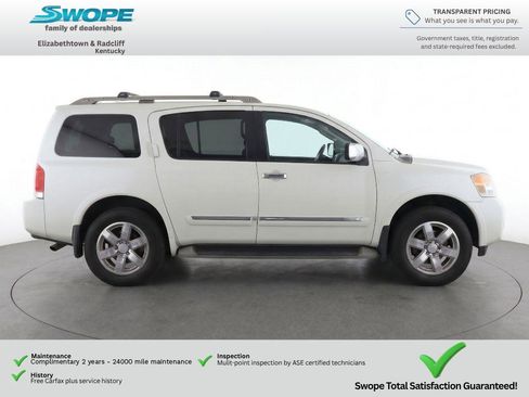 Used 2014 Nissan Armada Platinum w/ 2nd Row Captain Seat Package AWD/4WD image 12