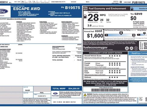 Used 2023 Ford Escape ST-Line w/ Tech Pack #1 AWD/4WD image 10