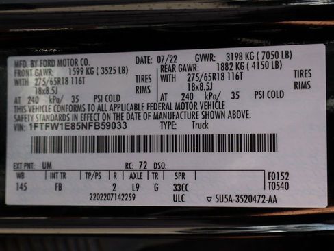 Used 2022 Ford F150 XLT w/ Equipment Group 302A High image 56