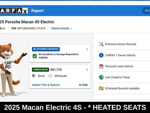 Used 2025 Porsche Macan 4S Electric AWD/4WD image 9