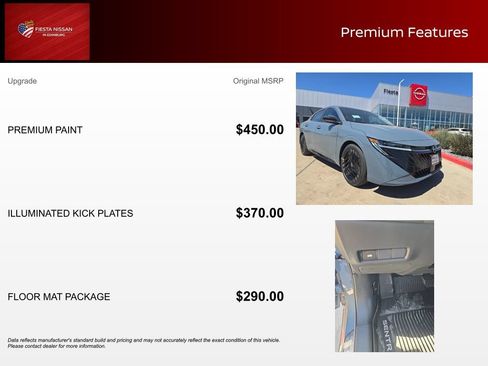 New 2026 Nissan Sentra SR w/ Floor Mat Package FWD image 3
