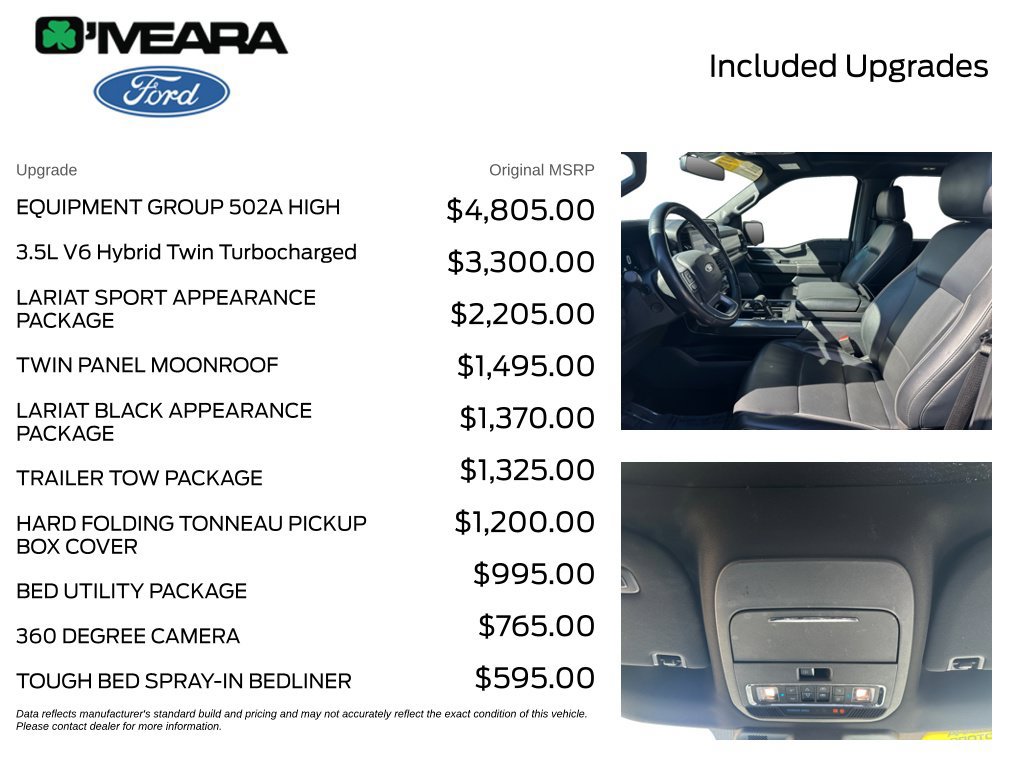 Used 2023 Ford F150 Lariat w/ Equipment Group 502A High AWD/4WD image 4