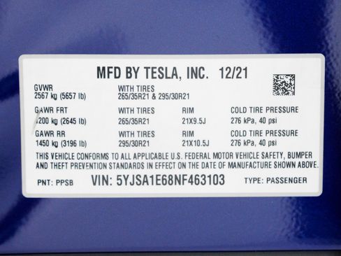 Used 2022 Tesla Model S Plaid AWD/4WD image 70