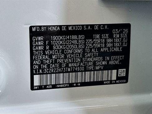 New 2026 Honda HR-V EX-L image 31