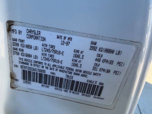 Used 1998 Dodge Ram 2500 Truck SLT LARAMIE 4X4 5spd MANUAL 5. image 23