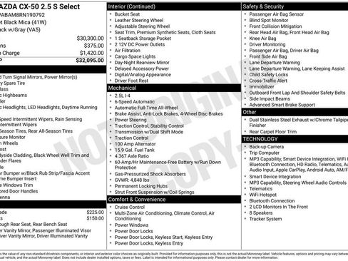 Used 2024 MAZDA CX-50 AWD 2.5 S w/ Select Package image 30