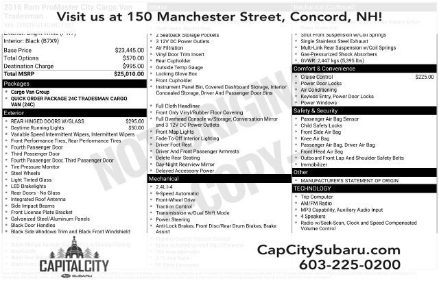 Used 2016 RAM ProMaster City Tradesman FWD image 24