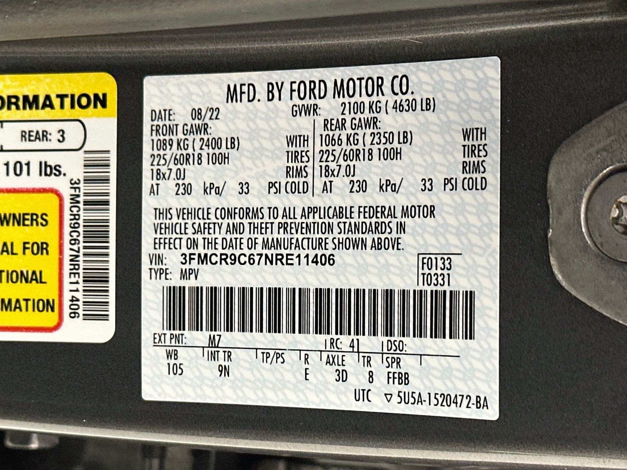 Used 2022 Ford Bronco Sport Outer Banks AWD/4WD image 29