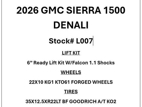 Used 2026 GMC Sierra 1500 Denali AWD/4WD image 2